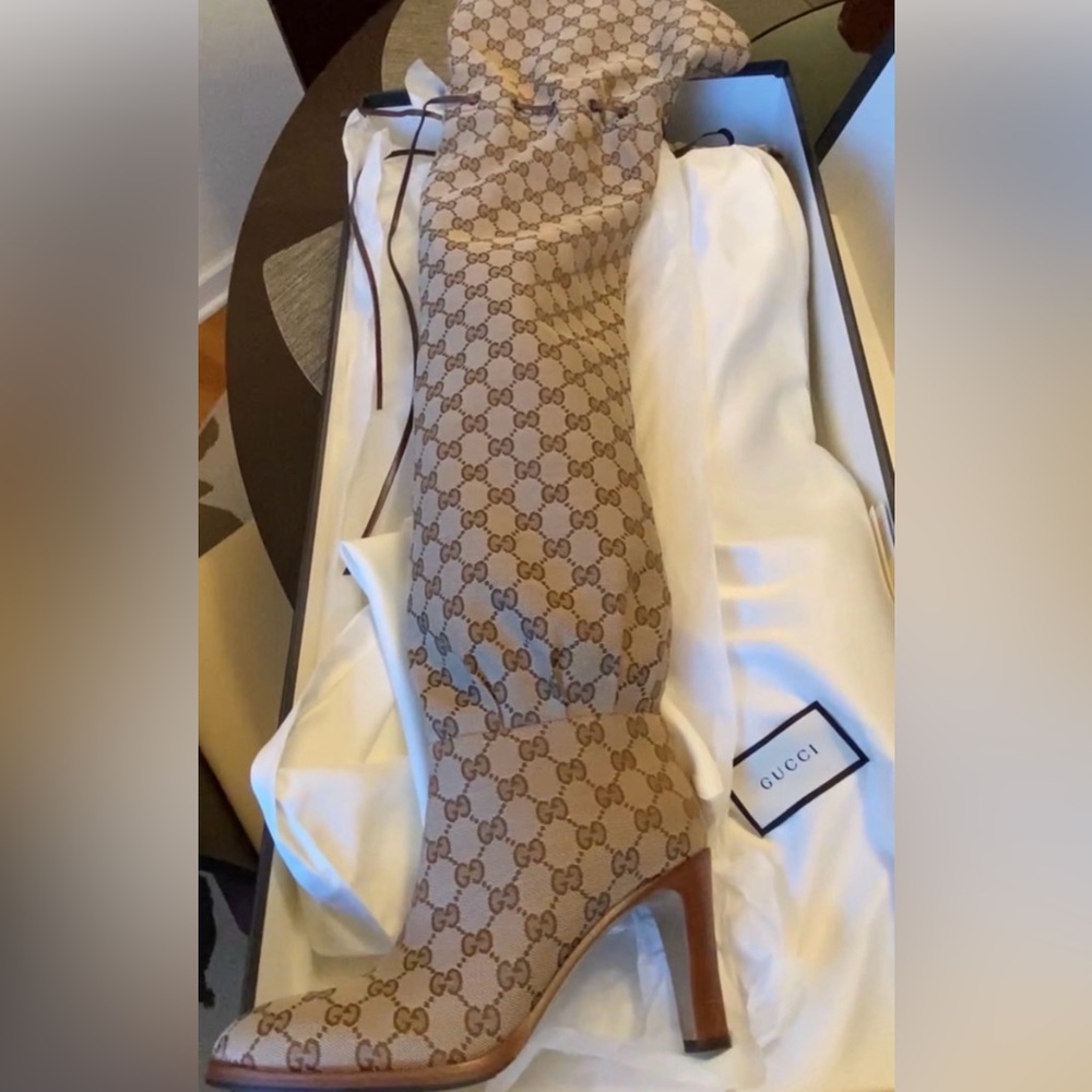 Gucci BootsMonogram Over the Knee